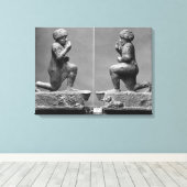 De aanbidder uit Larsa, ook bekend als koning Canvas Afdruk (Insitu (Houten vloer))
