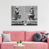 De aanbidder uit Larsa, ook bekend als koning Canvas Afdruk (Insitu (Woonkamer))