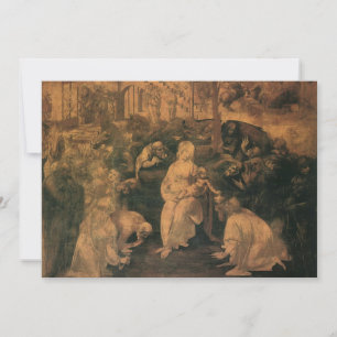 De aanbidding der wijzen van Leonardo da Vinci Kaart