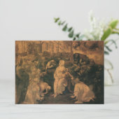 De aanbidding der wijzen van Leonardo da Vinci Kaart (Staand voorkant)