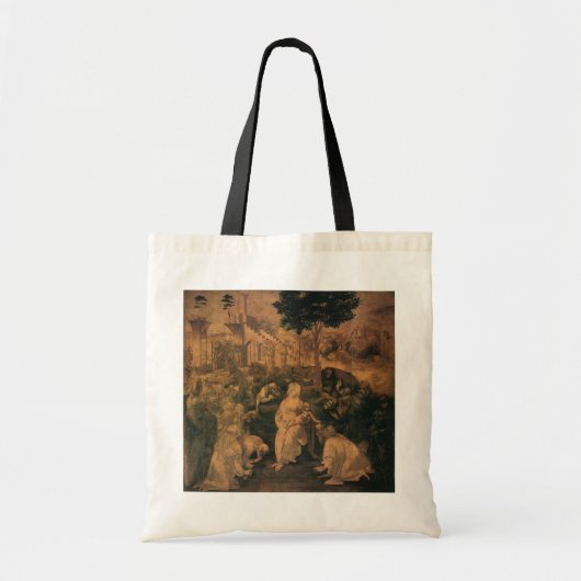 De aanbidding der wijzen van Leonardo da Vinci Tote Bag (Voorkant)