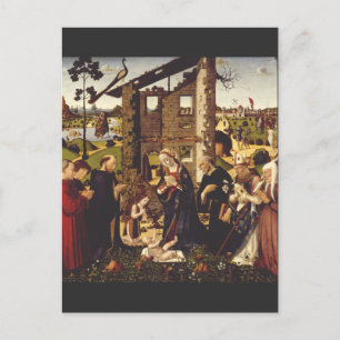 De Aanbidding door Biagio d'Antonio Middeleeuwse K Briefkaart