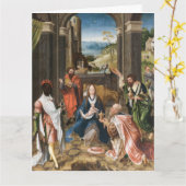 De Aanbidding door de Wijzen - Jezus Vakantiedag Kaart (Gele Bloem)