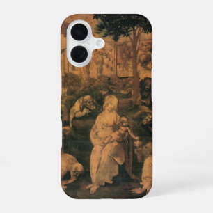 De Aanbidding door de Wijzen van Leonardo da Vinci iPhone 16 Hoesje
