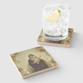 De Aanbidding Kerstmis Stenen Onderzetter (Zijkant)