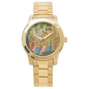 De aanbidding van de Magi Nativity Watch Horloge
