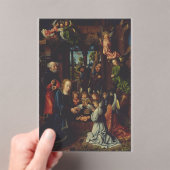 De aanbidding van het Christuskind Acryl Uitnodigingen (Insitu (Draagbaar))