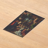De aanbidding van het Christuskind Acryl Uitnodigingen (Laagn)