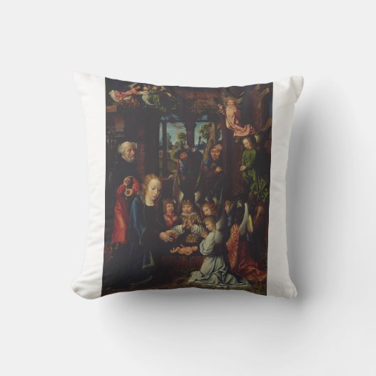 De aanbidding van het Christuskind Kussen (Voorkant)