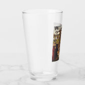 De aanbidding van het kind met heiligen en donateu glas (Rechts)