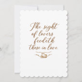 De aanblik van geliefden save the date (Voorkant)