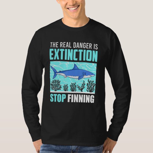 De aandacht is het ware gevaar dat het dier Vist P T-shirt (Voorkant)