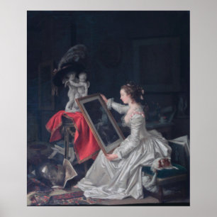 De aandachtige student - Fragonard Poster