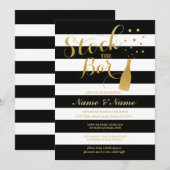 De aandelen van de balie van de Partij Stripe Gold Kaart (Voorkant / Achterkant)