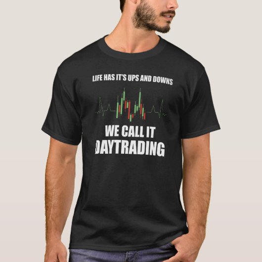 De aandelenhandel - de levenscyclus heeft zijn op- t-shirt (Voorkant)