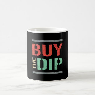De aandelenmarkt koopt de dip Beer Bulkhandelaar Koffiemok