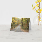 De Aandrijving Notecard van de herfst Kaart (Gele Bloem)