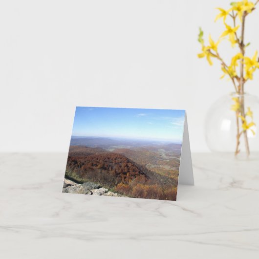 De Aandrijving Notecard van de horizon Kaart (Gele Bloem)