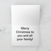 De Aandrijving van de winter Feestdagen Kaart (Binnen)