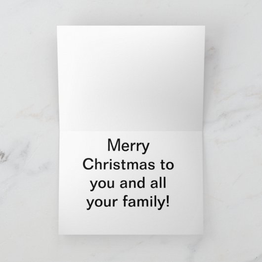 De Aandrijving van de winter Feestdagen Kaart (Binnen)