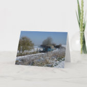 De Aandrijving van de winter Feestdagen Kaart (Voorkant)