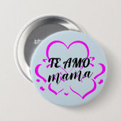 De aangepaste Button Amo Mama Moederdag Pins Butto (Voorkant /achterkant)
