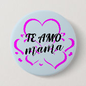 De aangepaste Button Amo Mama Moederdag Pins Butto (Voorkant)