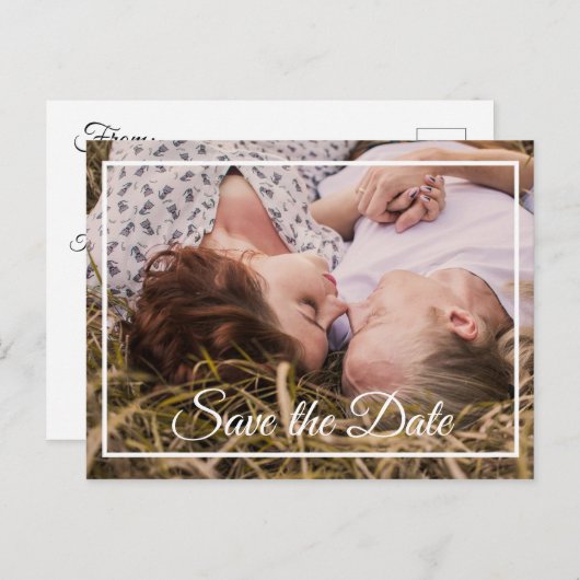 De Aangepaste Foto bewaart het Briefkaart van de D (Voorkant / Achterkant)