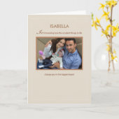 De Aangepaste Foto personaliseert de Naam felicite Kaart (Gele Bloem)