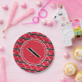 De aangepaste foto TRINIDAD & TOBAGO FLAG vieren Papieren Bordje (Feest)