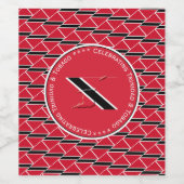 De aangepaste foto TRINIDAD & TOBAGO FLAG vieren Wijn Etiket (Enkel label)