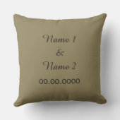 De aangepaste huwelijkskussens van Kiss/Il Bacio Kussen (Achterkant)