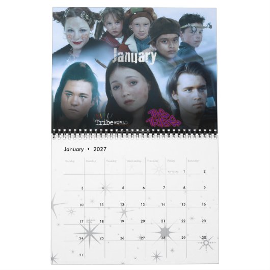 De aangepaste kalender voor Tribe Officiële 2013 (Jan 2027)
