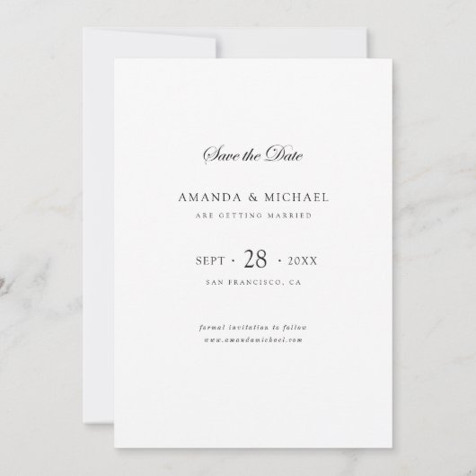 De Aangepaste Moderne Foto sparen de Sjabloon van  (Achterkant)