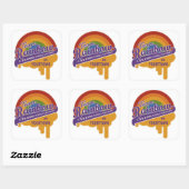 De aangepaste stickers van de Regenboog van het te (Vel)