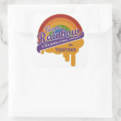 De aangepaste stickers van de Regenboog van het te (Tas)