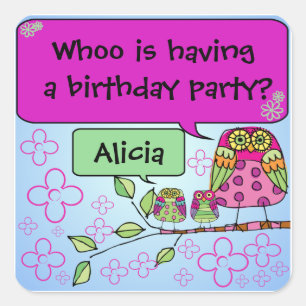 De aangepaste Stickers van de Uil