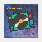 De aangepaste tekst van de Platenspeler herstelle Magneet (Voorkant)