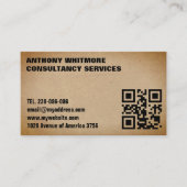 De aangepaste tempel QR-code kiest achtergrond Visitekaartje (Voorkant)