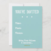 De Aangepaste Uitnodiging van de Partij van de Slu (Achterkant)