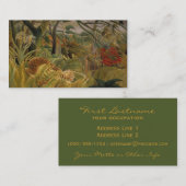 De aangepaste visitekaartjes van Rousseau Tiger (Voorkant / Achterkant)