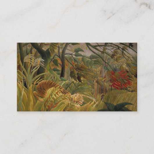 De aangepaste visitekaartjes van Rousseau Tiger (Voorkant)