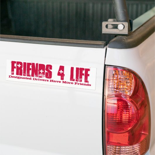 De aangewezen bestuurders hebben meer Vrienden, VR Bumpersticker (Op Truck)