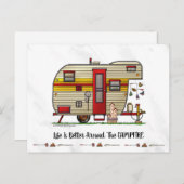 De Aanhangwagen HSH van de Kampeerauto van Briefkaart (Voorkant / Achterkant)