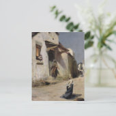 De aankomst in Bethlehem, 1897 Briefkaart (Staand voorkant)