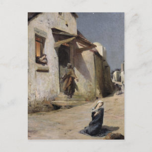 De aankomst in Bethlehem, 1897 Briefkaart