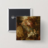De aankomst in de Sabbat Vierkante Button 5,1 Cm (Voorkant /achterkant)