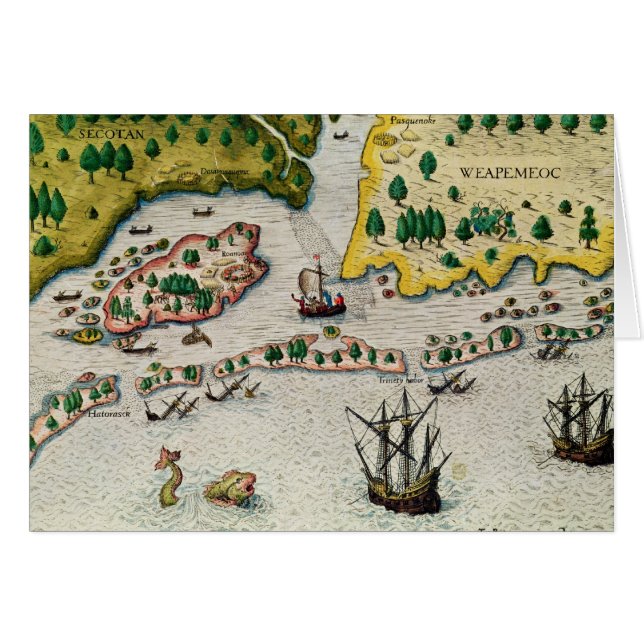 De aankomst van de Engelsen in Virginia (Voorkant Horizontaal)