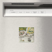 De aankomst van de Engelsen in Virginia Magneet (Insitu (Vaatwasser))