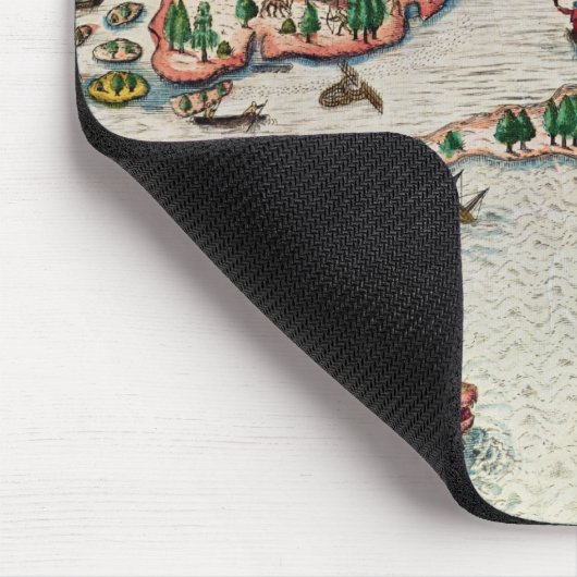 De aankomst van de Engelsen in Virginia Muismat (Hoek)